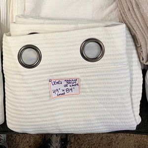 NEW UGG Lined Blackout Curtain - off White 1 Panel
